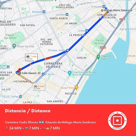 Carretera Cadiz 3rooms Alojamiento Con Ac Apartament *